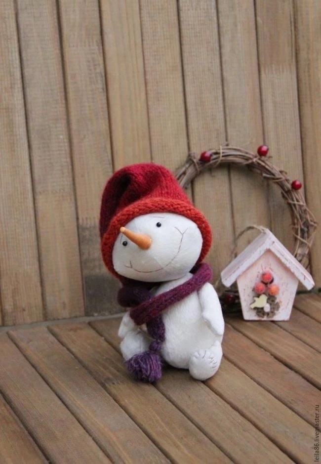 Boneco de neve cute com molde